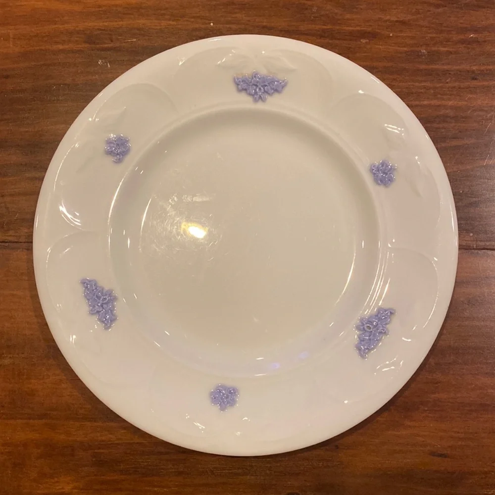 RARE!! Adderley 8” Plate Fine Bone China England Blue Chelsea